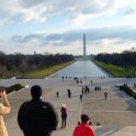 Looking at the reflecting pool